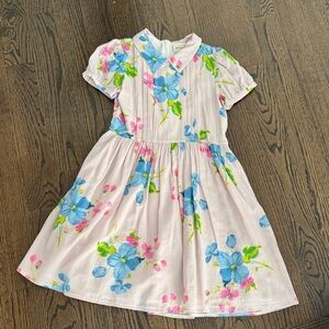 Morley Pink and Blue Floral Kids Dress